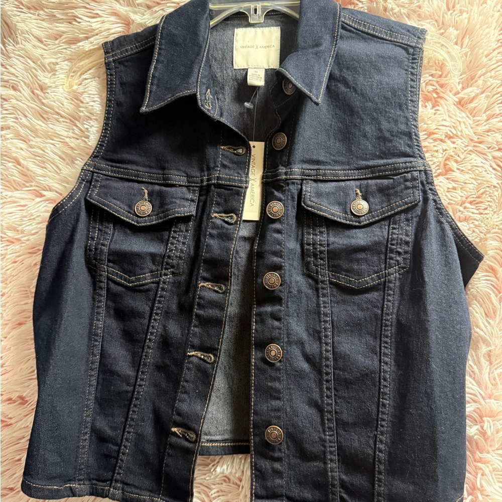 Vintage America Indigo Denim Jacket